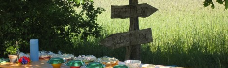 Wildkräutern mit Kindern